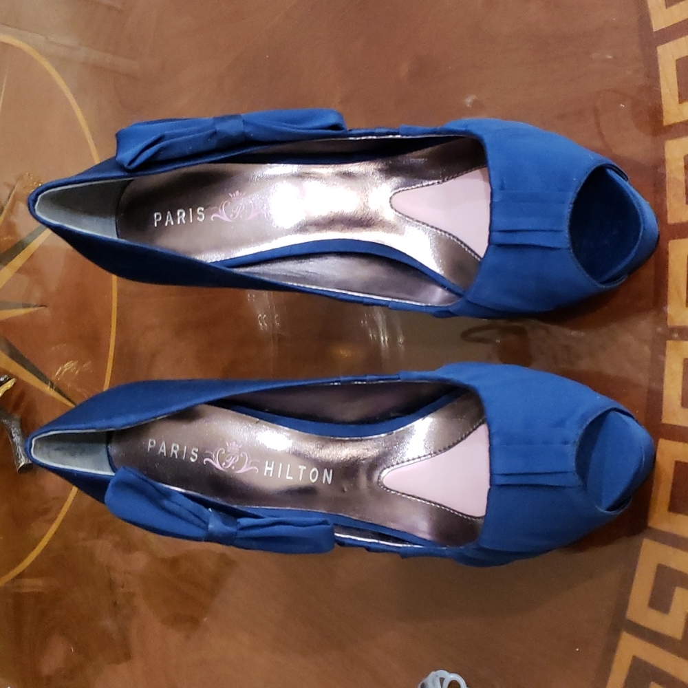 Beautiful royal blue shoes brand new never used - Picture 5 of 8